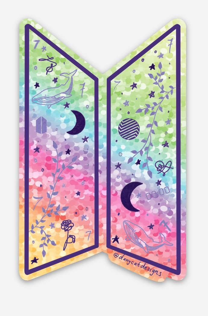 ARMY Glitter Sticker
