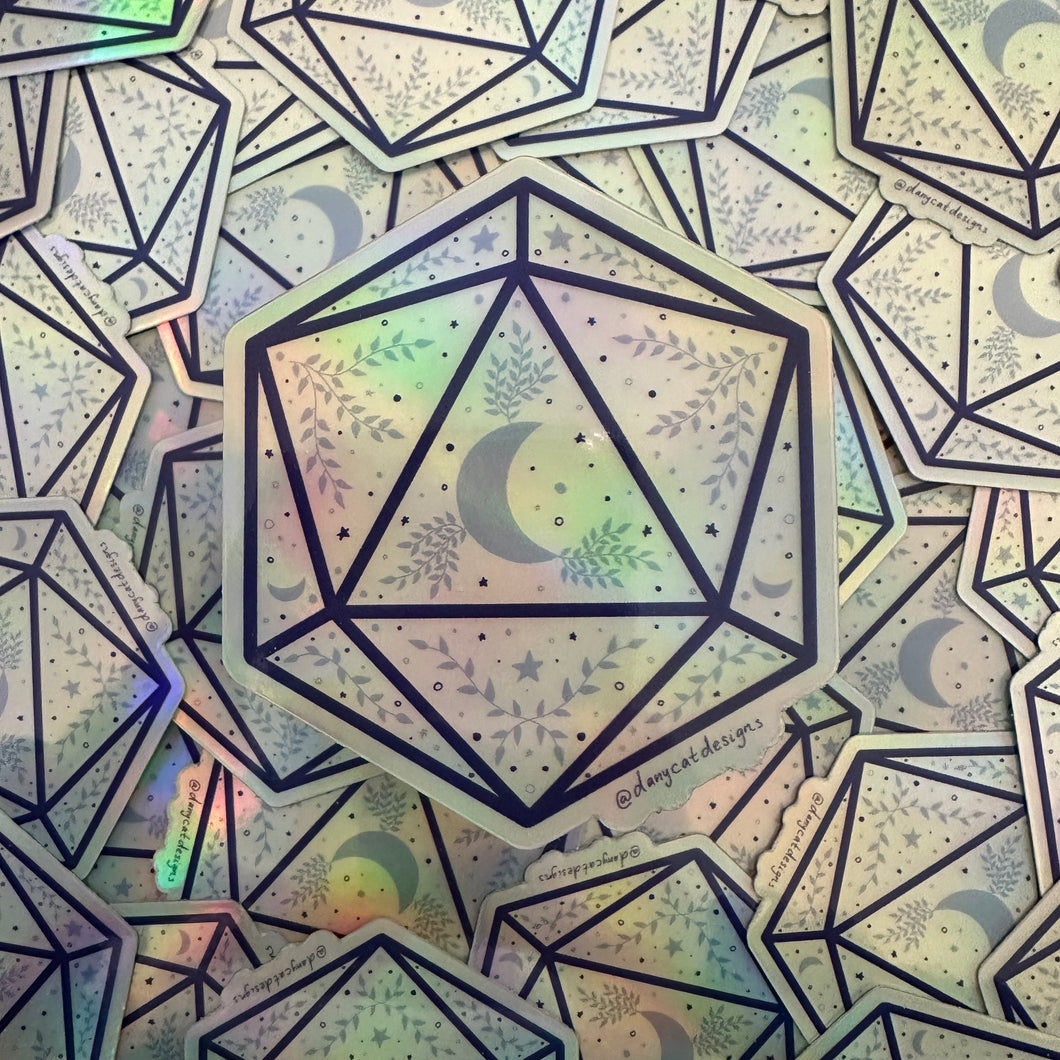 Critical Hit Holographic Sticker
